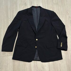 🔥BUNDLE SALE 46R Christopher Hayes gold button sports coat suit jacket blazer